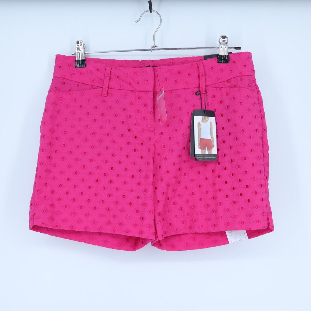 The Limited Tailored Shorts Hot Pink Eyelet NWT Chino Casual Women's 4